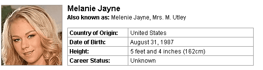 Pornstar Melanie Jayne