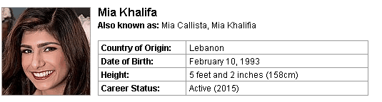 Pornstar Mia Khalifa