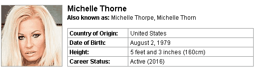 Pornstar Michelle Thorne
