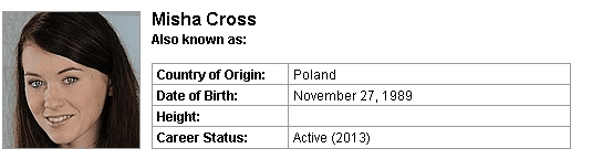 Pornstar Misha Cross