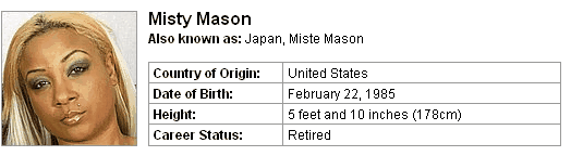 Pornstar Misty Mason