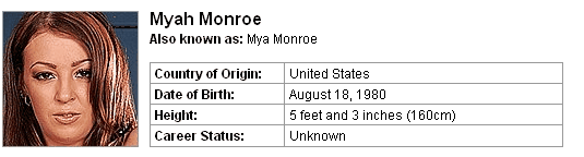 Pornstar Myah Monroe
