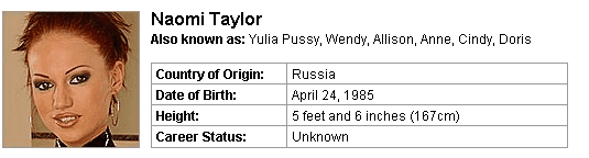 Pornstar Naomi Taylor