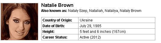 Pornstar Natalie Brown
