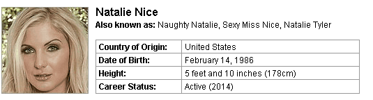 Pornstar Natalie Nice