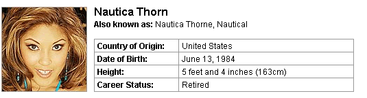 Pornstar Nautica Thorn