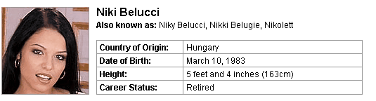 Pornstar Niki Belucci