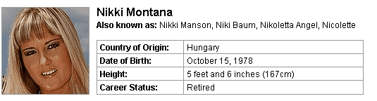 Pornstar Nikki Montana