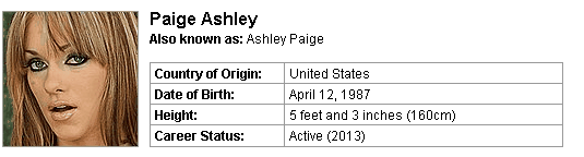 Pornstar Paige Ashley