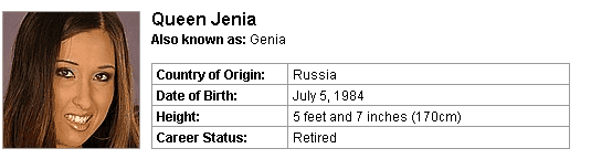 Pornstar Queen Jenia