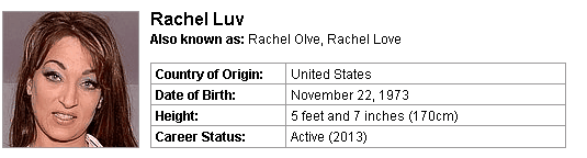 Pornstar Rachel Luv