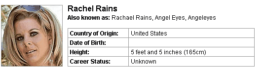 Pornstar Rachel Rains