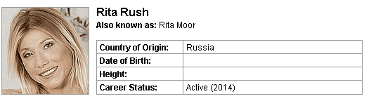 Pornstar Rita Rush