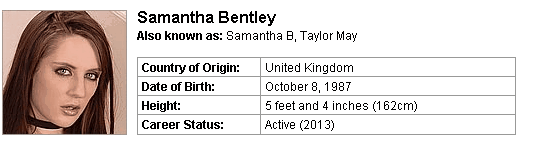 Pornstar Samantha Bentley