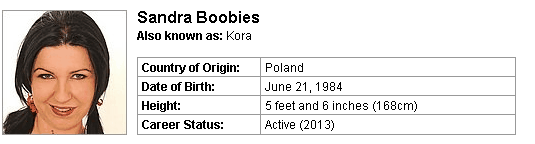 Pornstar Sandra Boobies