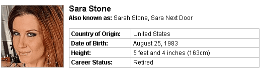 Pornstar Sara Stone