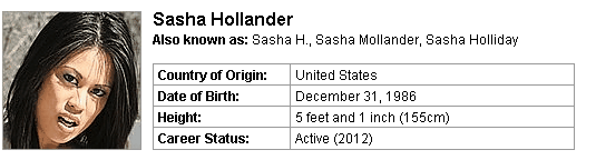 Pornstar Sasha Hollander