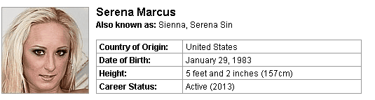 Pornstar Serena Marcus
