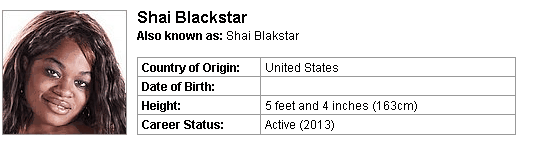 Pornstar Shai Blackstar