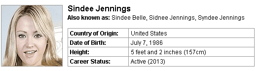 Pornstar Sindee Jennings