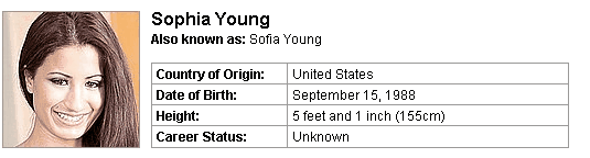 Pornstar Sophia Young