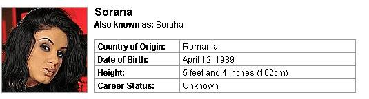 Pornstar Sorana