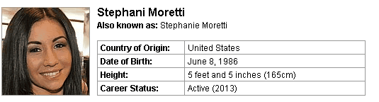 Pornstar Stephani Moretti