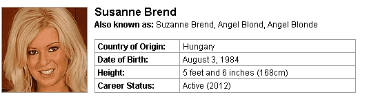Pornstar Susanne Brend