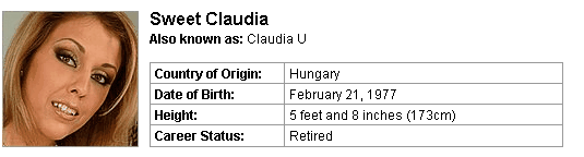 Pornstar Sweet Claudia