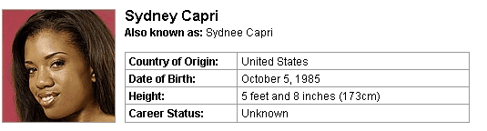 Pornstar Sydney Capri