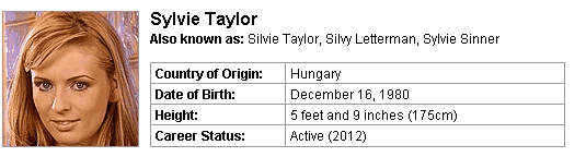 Pornstar Sylvie Taylor