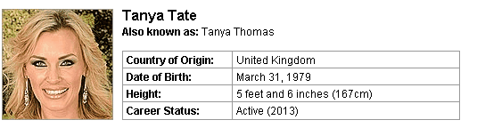 Pornstar Tanya Tate