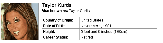 Pornstar Taylor Kurtis