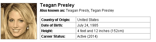 Pornstar Teagan Presley