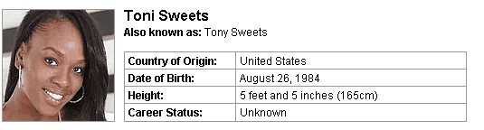 Pornstar Toni Sweets