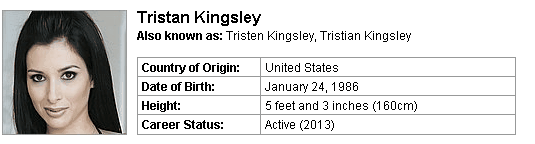 Pornstar Tristan Kingsley