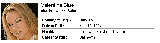 Pornstar Valentina Blue