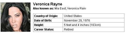 Pornstar Veronica Rayne