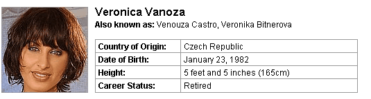 Pornstar Veronica Vanoza