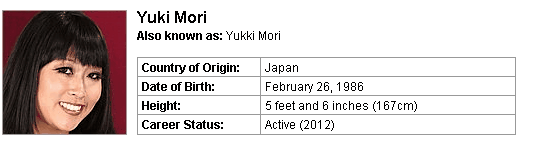 Pornstar Yuki Mori