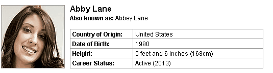 Pornstar Abby Lane