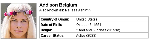 Pornstar Addison Belgium
