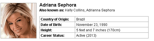 Pornstar Adriana Sephora