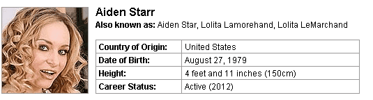Pornstar Aiden Starr