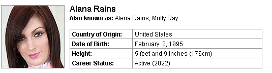 Pornstar Alana Rains