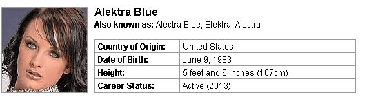 Pornstar Alektra Blue