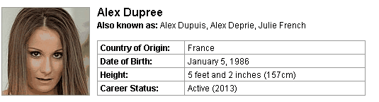 Pornstar Alex Dupree