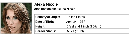Pornstar Alexa Nicole