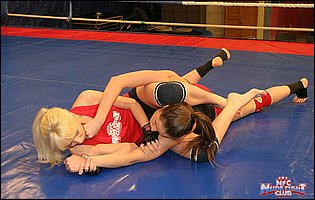 Hot wrestling match between Alexa Wild and Irina Bruni
