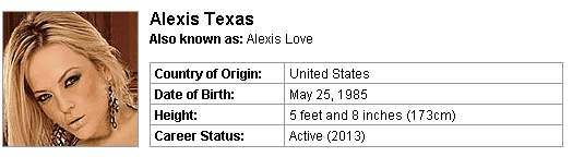 Pornstar Alexis Texas